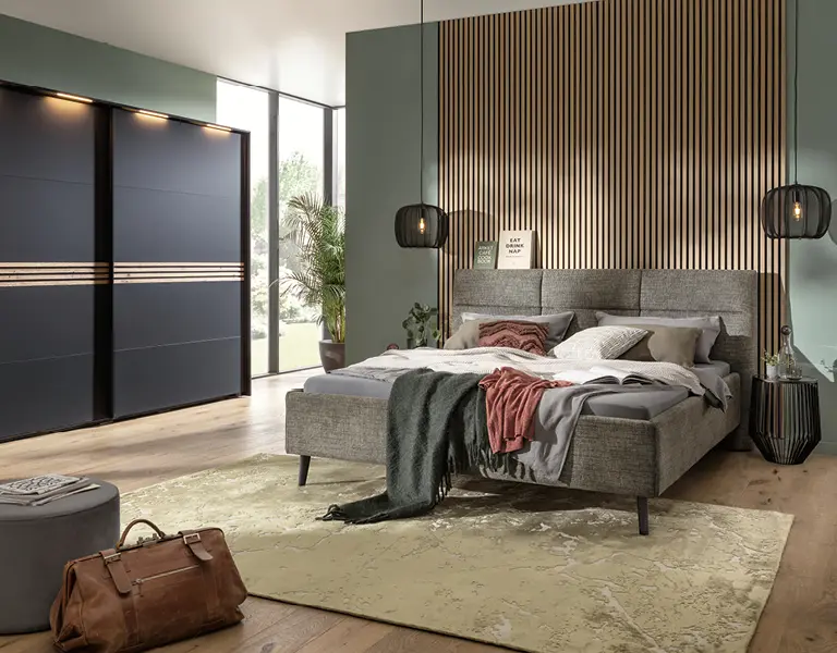 Ruhe trifft Design - mit diesem Schlafzimmer wird jeder Tag zur Erholung. Klare Linien, sanfte Farben und hochwertige Materialien für entspanntes Wohnen.